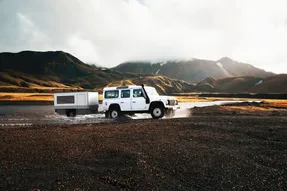 (عکس) تریلر کمپینگ آفرود FlexCamp ،آماده برای زمستان