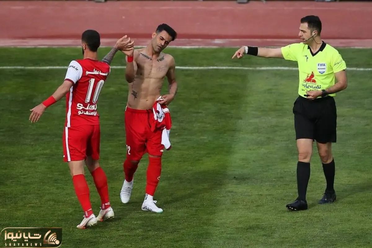 (عکس) خالکوبی عجیب مهاجم پرسپولیس لو رفت!