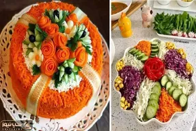 تزیین سالاد فصل و شیرازی واسه یه میز خوشگل / باسلیقه بودن اتفاقی نیست باید بلد باشی