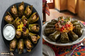 مرحله‌ به‌ مرحله تا دلمه برگ مو در خانه/ نکات طلایی برای پیچیدن و پخت دلمه برگ مو
