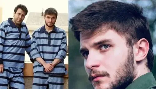 دارا حیایی پسر امین حیایی در پشت میله های زندان درحال گفتگو با همسرش!