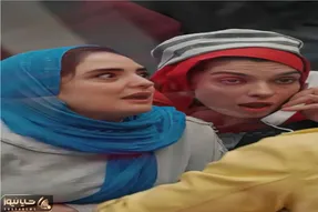 سکانس خندان؛ الیکا عبدالرزاقی سر بدهی نرگس محمدی افتاده زندان مکالمه ملاقاتیش ته خندس