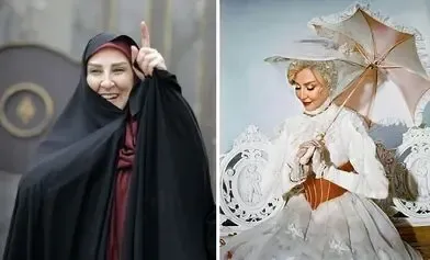 (ویدیو) رقص و آواز خوانی مرجانه گلچین خانم چادری سریال ها جلوی دوربین!