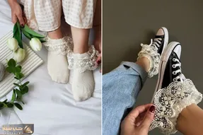جوراب های لبه توری دخترونه؛ ترندی که دختربچه ای که تو خاطرات جا گذاشتیش رو برمیگردونه