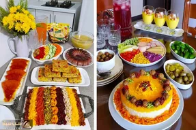 دیزاین همه غذا ها و ایده چیدن میز و سفره ایرانی / حتی عدس پلو هیچی ندار رو لوکس کردی