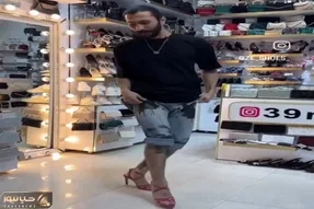 آواز محلی؛ پسر کفش فروش با پاشنه بلند یه رقص پای آذری رفت کمرت رگ به رگ میشه برق وصله