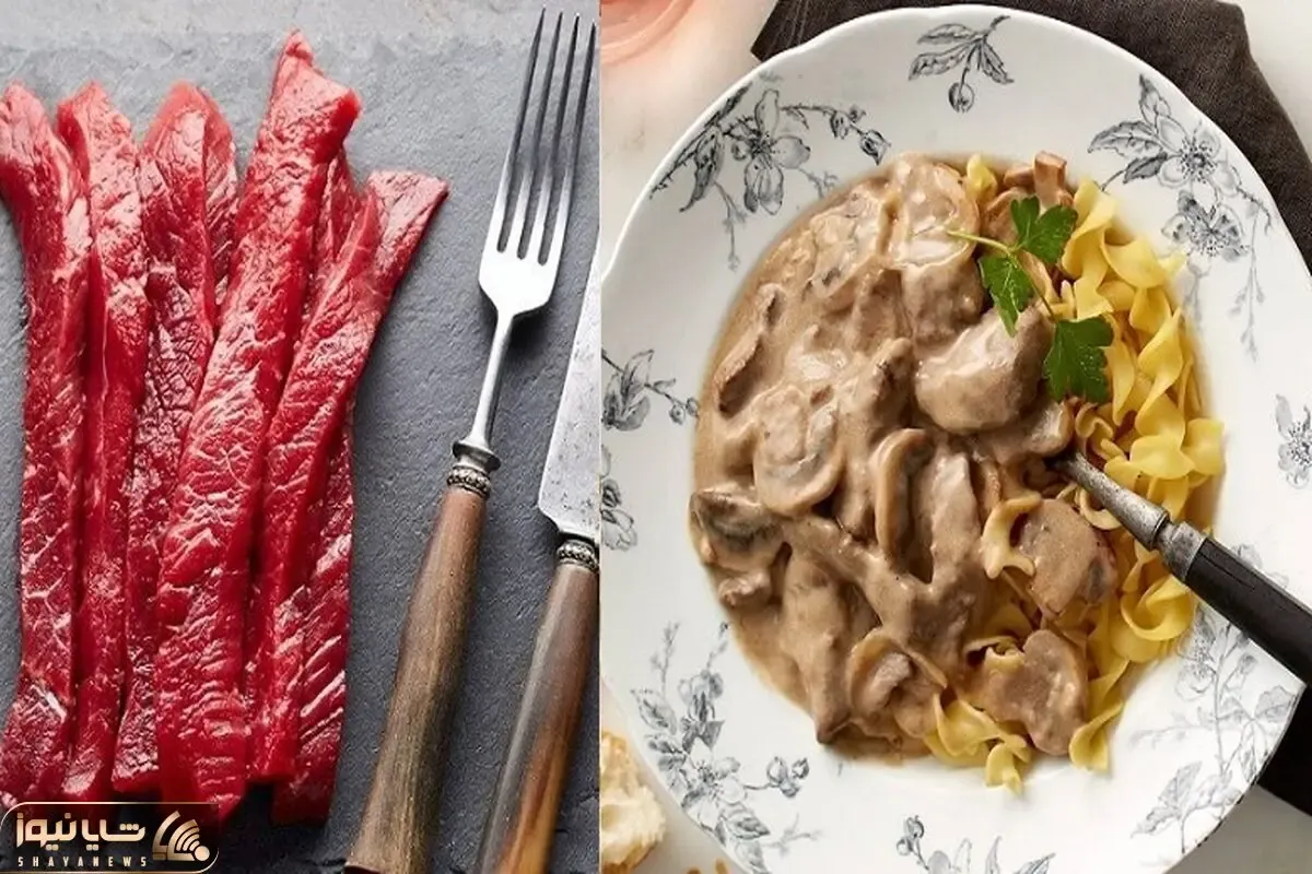 (ویدئو) ترفندهای خوشمزه تر شدن بیف استروگانف؛ گوشت اینجوری برش بزن عمرا لاستیکی بشه