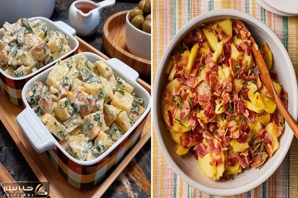 طرز تهیه سالاد سیب زمینی آلمانی / طعمی متفاوت و عالی که به امتحان کردنش می ارزه