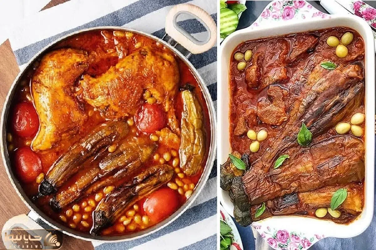 طرز تهیه خورشت غوره بادمجان بدون گوشت / سه سوته یه غذای عالی بپزید
