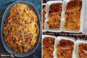 طرز تهیه لوبیا پلو نذری برای 50 و 100 نفر / اندازه دقیق ادویه ها + فوت و فن پخت