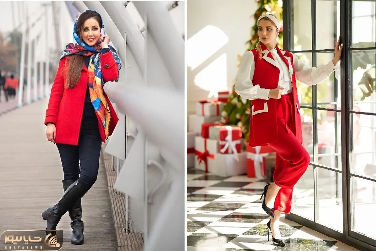 جدیدترین استایل های کریسمسی با مانتو؛ سال نو میلادی متفاوت لباس بپوش!