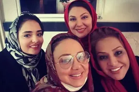 آواز قدیمی؛ آواز خوانی و گشت و گذار بهنوش بختیاری در جوانی با دیگر بازیگران