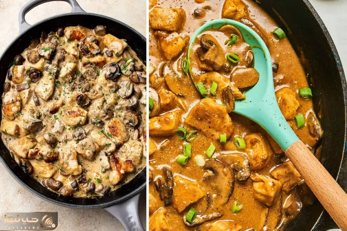 طرز تهیه چیکن استراگانف رژیمی واسه اونایی که به فکر هیکل جذابشونن؛ بدون خامه اما خوشمزه