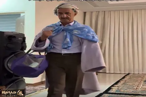 مدلینگ پدر ایرانی با حوله تن پوش تو مهمونی حماسه آفرید/ با یه حوله چندتا تیپ مختلف زد