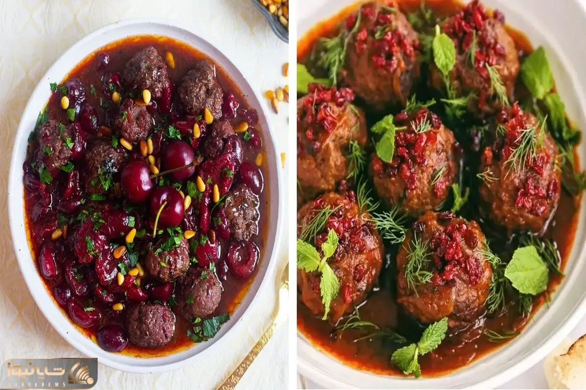 طرز تهیه کوفته قلقلی با سس آلبالو / یه غذای خاص و عالی برای عاشقان طعم های جدید