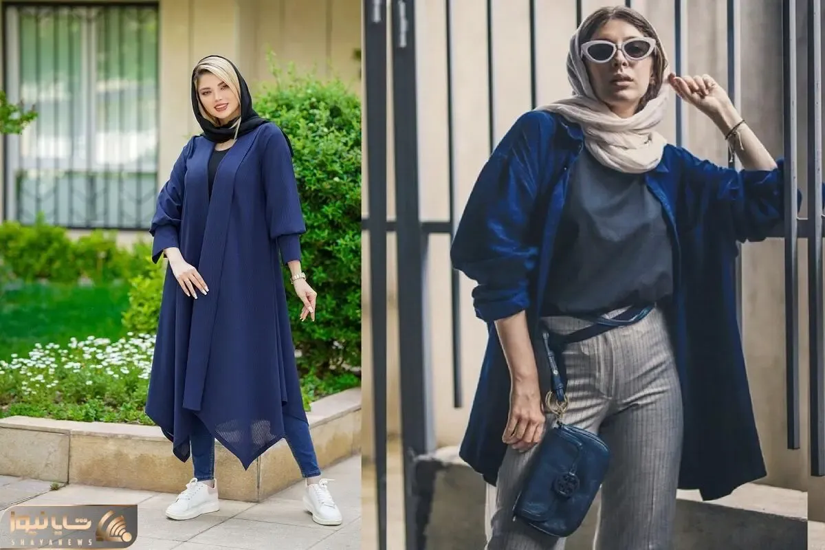 پاییزو با رنگای زیباش بشناس؛ معرفی چند استایل جذاب با مانتو سرمه ای