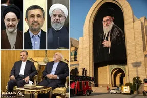 چه کسانی از مقامات در مراسم وداع و تشییع رهبر شهید شرکت نکردند؟