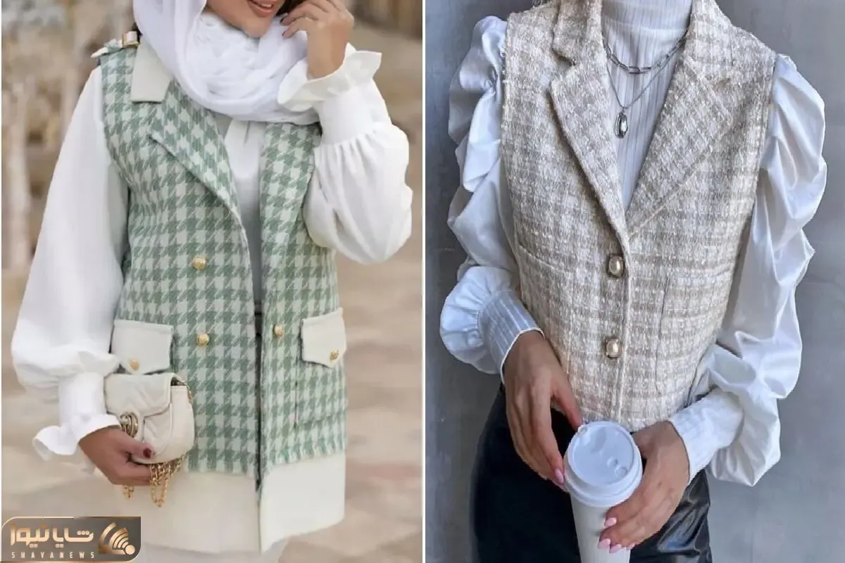 استایل با آیتم هایی از جنس پارچه شنل / با اورال و شلوار شنل همچین زمستونو بغل کن گرم