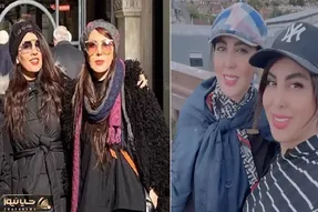 وقتی جذابیت لیلا بلوکات پیش خواهر سانتی مانتالش هیچ شد؛ خانم رگاش ترکید از ورزش سنگین!