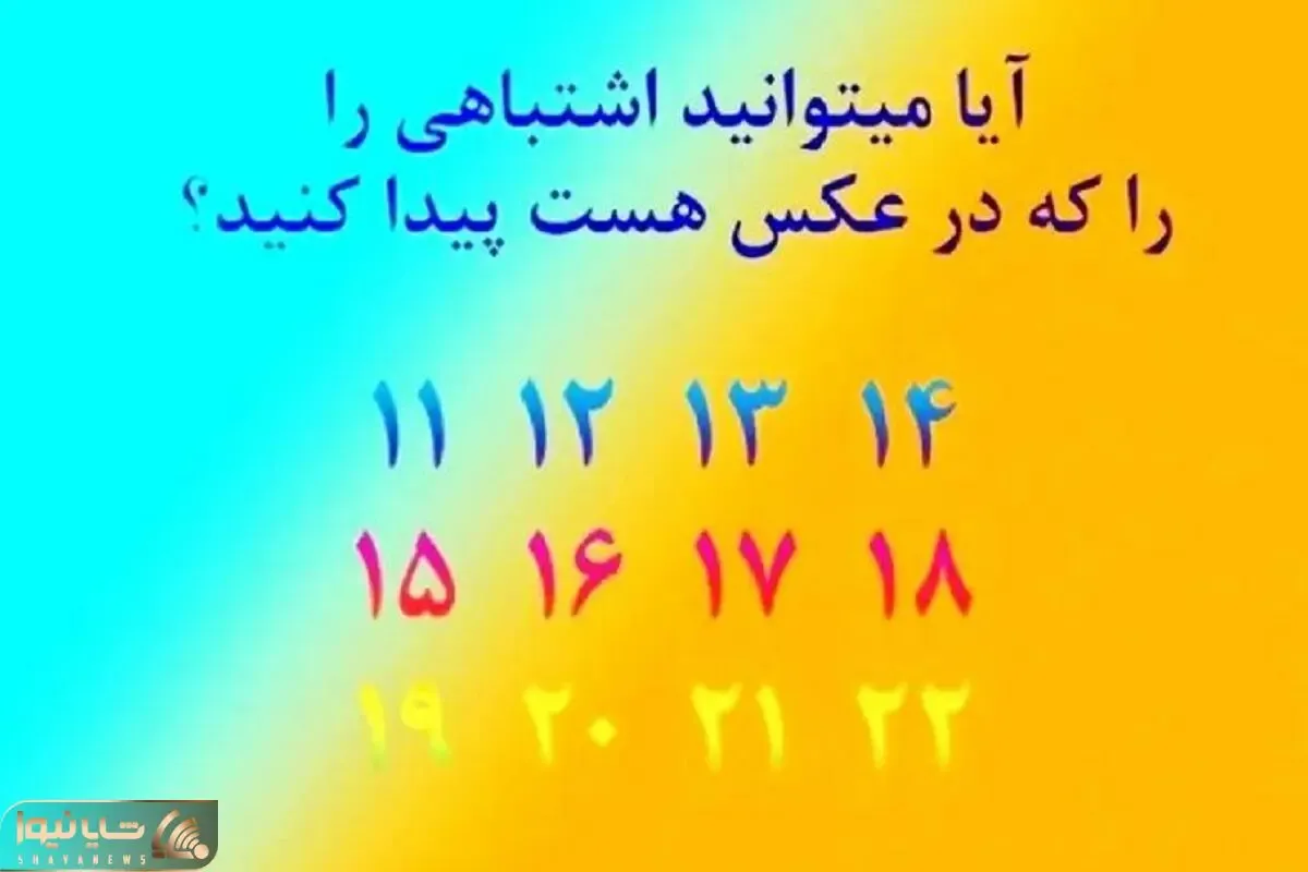 بازی فکری؛ فقط اساتید تمرکز و حواس جمع میتونن تو یه نگاه اشتباه تصویرو بگن سه سوته