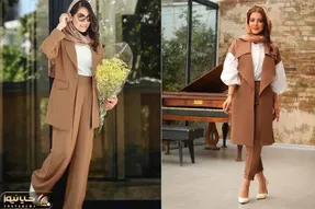 یه عالمه استایل شیک با مانتوی قهوه ای؛ با این رنگ همه فن حریف تیپ بزن تماشایی