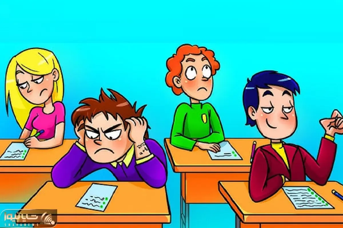 بازی فکری؛ اگه همه باهوشا پیشت به هق هق افتادن دانش آموز متقلب رو پیدا کن!