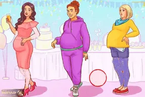 هوش تصویری؛ اگه فکر میکنی عند باهوشایی بگو کدوم از این خانم ها باردار نیست؟