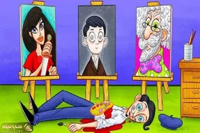بازی فکری؛ فقط 1 نفر از 50 نقر میتونه با دلیل بگه کدوم نقاشی نفرین شده و قاتل نقاشه؟