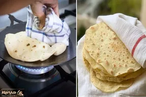 طرز تهیه نان لواش فوری در ماهیتابه / پخت نان بدون فر و به ساده ترین روش