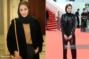 استایل الگانت و شیک سها نیاستی در کن؛ سارای بازیگوشِ سریال آکتور چه مجلسی پوش شده!