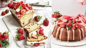 طرز تهیه کیک توت فرنگی با یه سس جذااااب؛ قول میدم یه دل نه صد دل عاشقش شید
