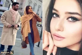 آفتابی شدن گلزار و آیسان در خیابان های تهران؛ آقای سوپراستار همیشه جلو تر از همسرش
