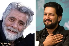 (عکس) دیدار صمیمی جذاب حامد بهداد با بهروز وثوقی