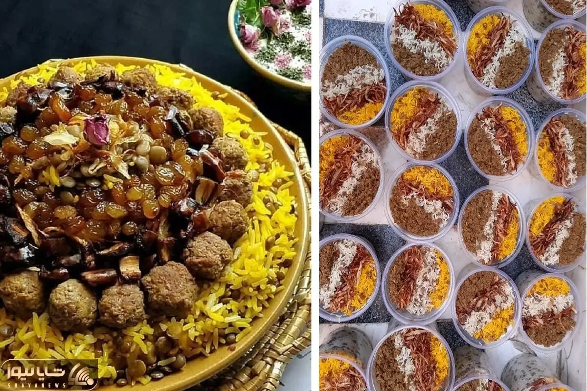طرز تهیه عدس پلو نذری ماه محرم برای 100 نفر / همراه ادویه مخصوص و فوت و فن خوشمزه شدن