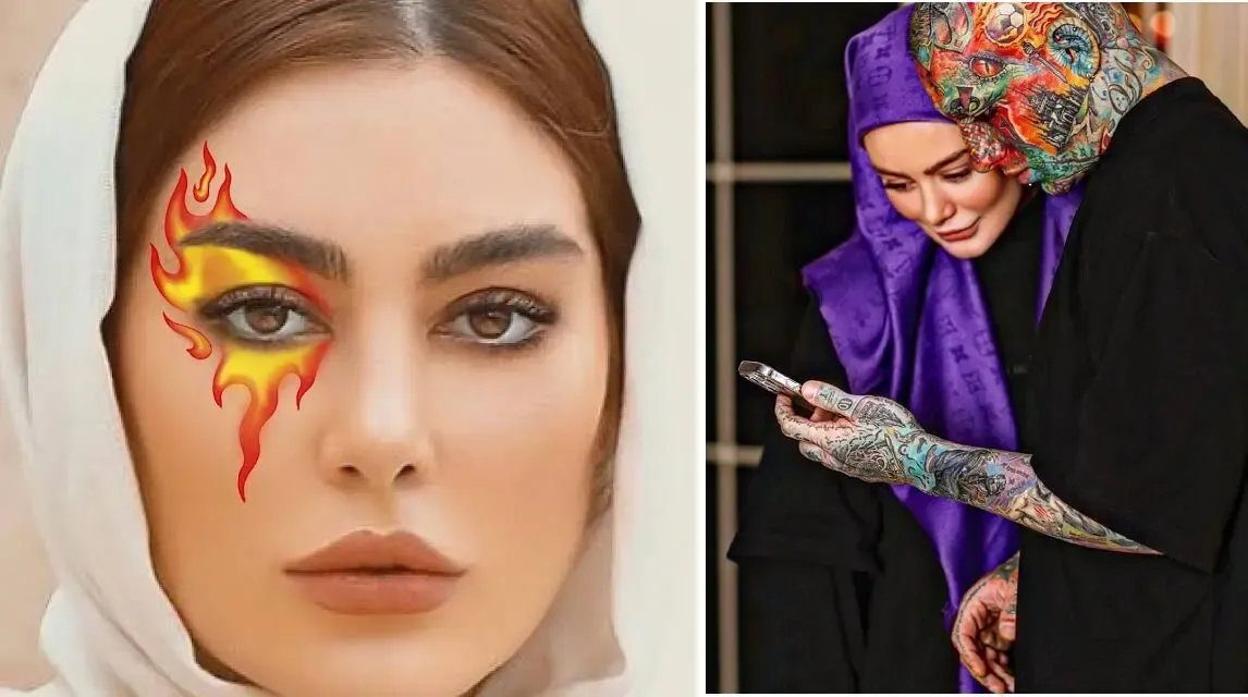 حجاب باورنکردنی سحر قریشی تو لایو پیشِ تتلو؛ خالکوبی عجیب سحر روی صورتش!