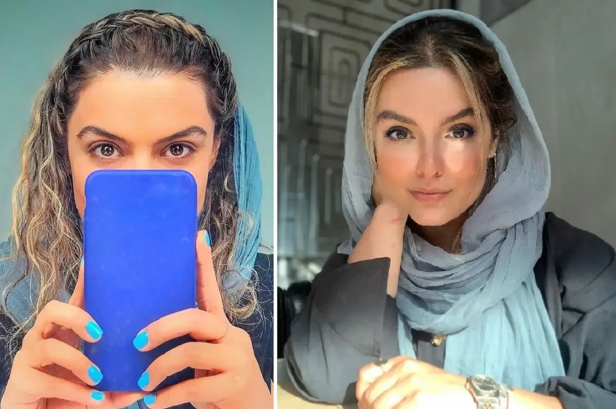 دنیا مدنی در آسانسور از موهای بلوندش رونمایی کرد!