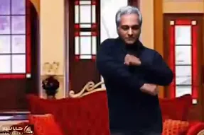 آواز شاد؛ مهران مدیری قبل ضبط برنامه با آهنگ گل گلدون من چه رقصی پر ناز و ادایی میکنه