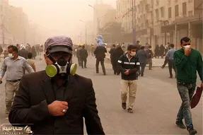 شهر های ایران یکی یکی هوا ندارن؛ اینم از وضعیت مشهد که جدیدا تو غبار دفن شده