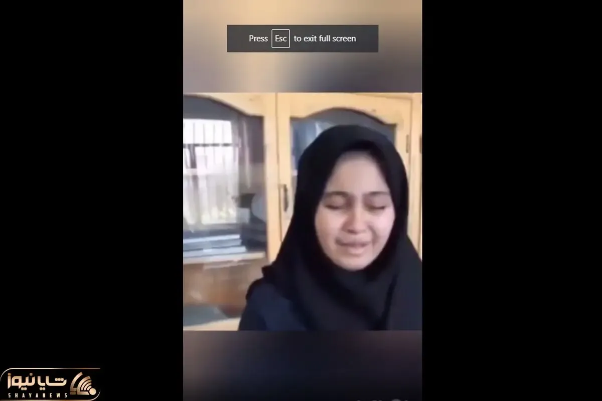 (ویدیو) گریه های تلخ دختر نابینای فلاورجانی بعد امتحان
