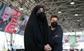 (تصاویر) ۴ فرزند سردار سلیمانی در اولین سالگرد شهادت پدر
