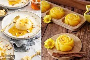 طرز تهیه پاناکوتا زعفرانی یه دسر نرم و نازک؛ لعنتی خوشمزه بدجووور به دل میشینه!