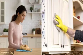 صفر تا صد از بین بردن لکه های سمج چربی از روی کابینت/ با مواد طبیعی تار و مار کن