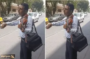 آهنگ محلی؛ آقاهه انقدر با احساس موسیقی میزنه که خودش اشک تو چشاش جمع شده چه برسه ملت