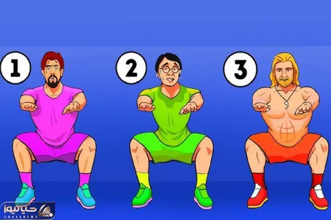 تست هوش تصویری | کدام یک از این سه مرد برنده می شود؟