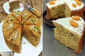 طرز تهیه کیک هویج و گردو / محبوبترین و خوشمزه ترین کیک خونگی رو خیلی ساده و سریع بپز