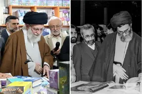 بازدید رهبر انقلاب از نمایشگاه کتاب/ میعادگاه اهل فرهنگ در میان خمپاره هم تعطیل نبود