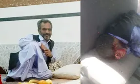 عکس جنازه حاجی حاضر عمرزهی از بزرگان بلوچ که امروز ترور شد + تصاویر