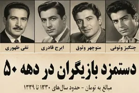 یاد ایام؛ دستمزد بازیگران دهه ۵۰؛ از منوچهر وثوقی و فردین تا چنگیز وثوقی