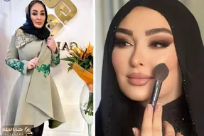 وقتی فالوور با دیدن این عکس الهام حمیدی مغزش قفل میکنه؛ برق چهره وی واقعا عجیبه
