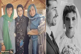 مهسا طهماسبی با فیس دست نخوردش عروس شد نوبر البته با لباس شاخ؛ دو متر پارو آورد بالا!